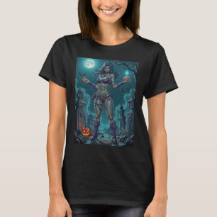 Halloween Treat or Zombie Girlfriend w Brains T-Shirt