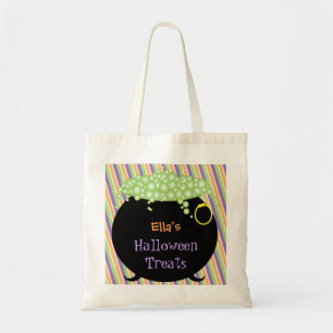 Halloween Treats, Colourful Personalised Tote Bag
