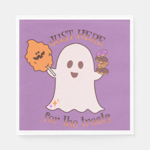 Halloween Treats Ghost and Sweets Party Napkin