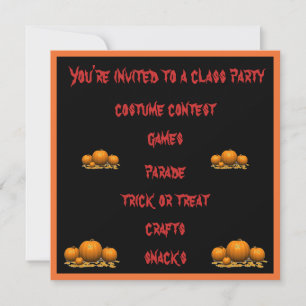 Halloween Treats - Invitation