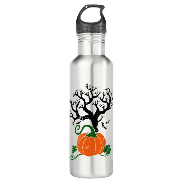 Halloween tree Fall Shirts Halloween Sweatshirt 710 Ml Water Bottle (Front)
