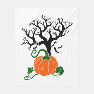 Halloween tree Fall Shirts Halloween Sweatshirt Fleece Blanket