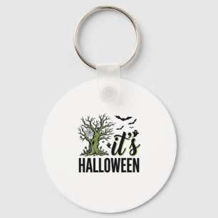 Halloween Tree Its Halloween Vintage Spooky_1 Key Ring