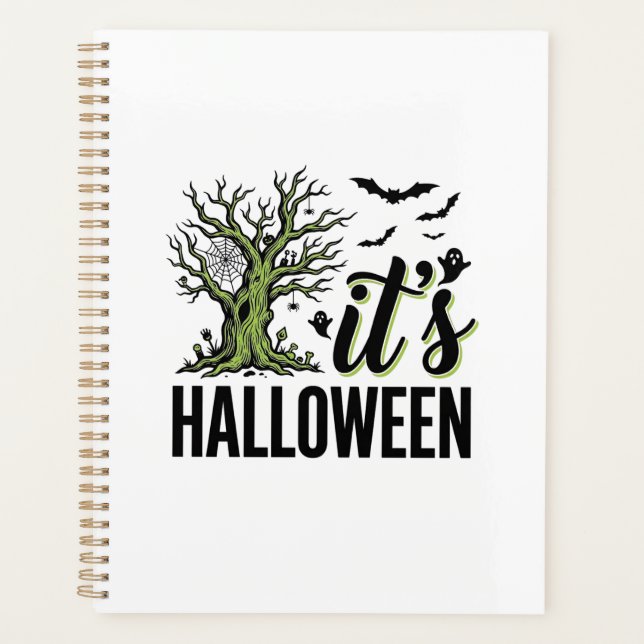 Halloween Tree Its Halloween Vintage Spooky_1 Planner (Front)