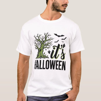 Halloween Tree Its Halloween Vintage Spooky_1 T-Shirt