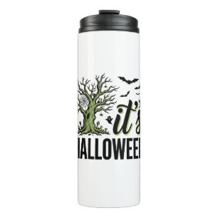 Halloween Tree Its Halloween Vintage Spooky_1 Thermal Tumbler