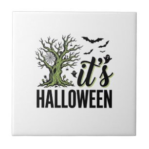 Halloween Tree Its Halloween Vintage Spooky_1 Tile