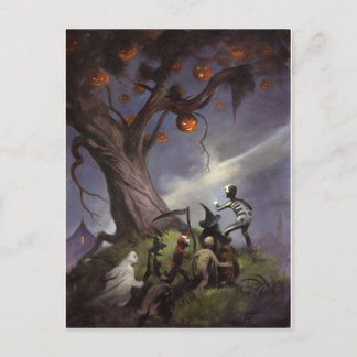 Halloween Tree Postcard