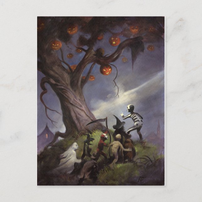 Halloween Tree Postcard (Front)