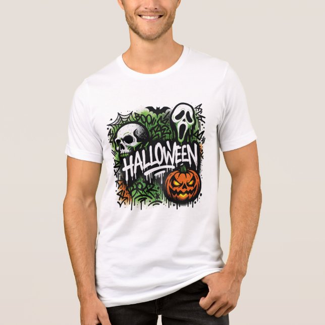 halloween Tri-Blend shirt (Front)