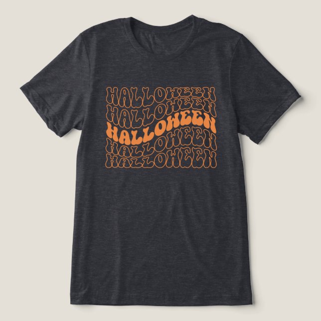 Halloween Tri-Blend Shirt (Design Front)