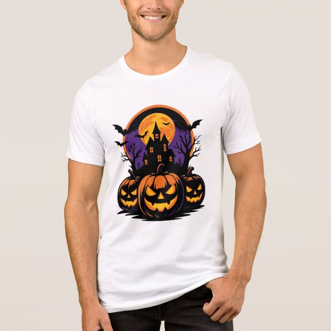 halloween Tri-Blend shirt (Front)