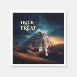 Halloween Trick of Treat Mummy  Napkin