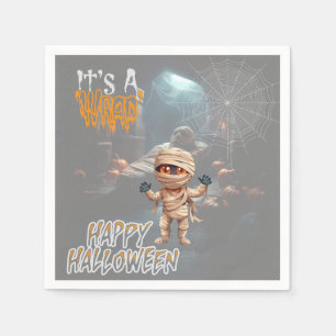 Halloween Trick of Treat Mummy's Lair Napkin