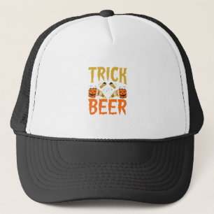 Halloween Trick or Beer Skeleton Hands Trucker Hat