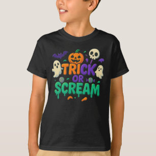 Halloween Trick or Scream Clothes Outfit Unisex T-Shirt
