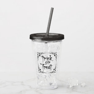 Halloween Trick or Treat Acrylic Tumbler