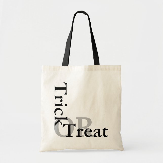 HALLOWEEN TRICK OR TREAT BAG BUDGET TOTE BAG (Front)