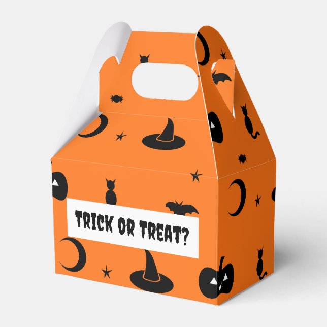 Halloween Trick or Treat Bag Favour Box (Front Side)
