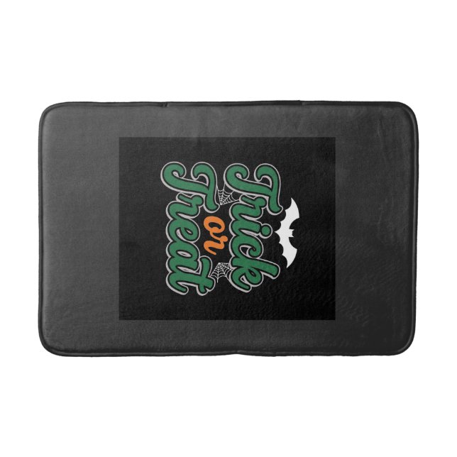 Halloween Trick or Treat Bat Web Design_1 Bath Mat (Front)