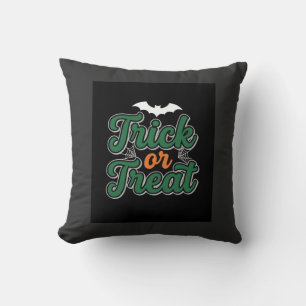 Halloween Trick or Treat Bat Web Design_1 Cushion