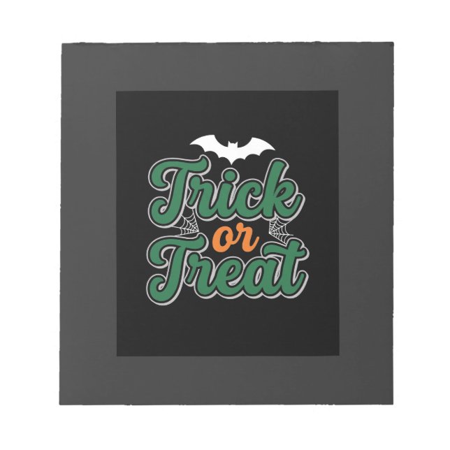 Halloween Trick or Treat Bat Web Design_1 Notepad (Front)