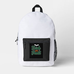 Halloween Trick or Treat Bat Web Design_1 Printed Backpack