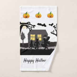 Halloween Trick Or Treat Bath Towels
