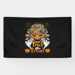Halloween Trick Or Treat Birthday Banner