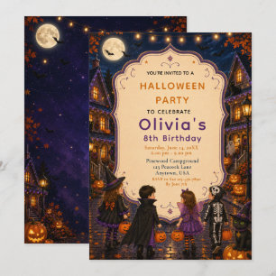Halloween Trick‑or‑Treat Birthday Invitation
