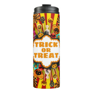 Halloween Trick or Treat Candy and sweets. Autumn Thermal Tumbler