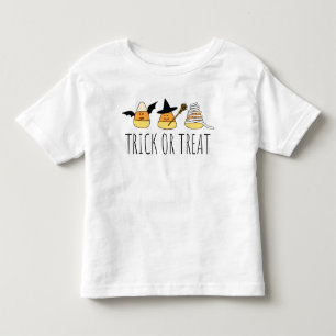 Halloween Trick or Treat Candy Corn Toddler T-Shirt
