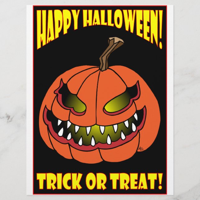 HALLOWEEN TRICK OR TREAT CARDS -1 (Front)