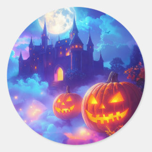 Halloween Trick or Treat Classic Round Sticker