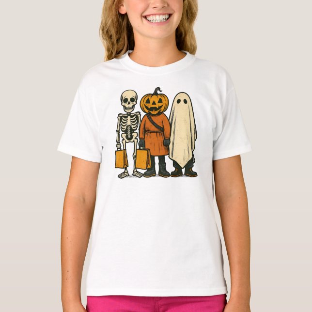 Halloween Trick or Treat Crew T-Shirt (Front)