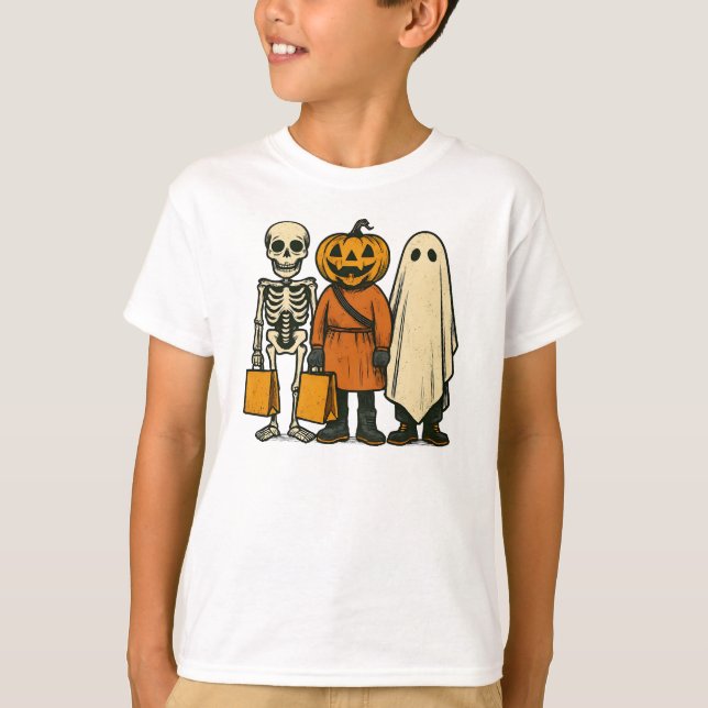 Halloween Trick or Treat Crew T-Shirt (Front)