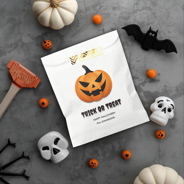 Halloween Trick or Treat – Custom Jack-o'-lanterns Favour Bags (Creator Uploaded)