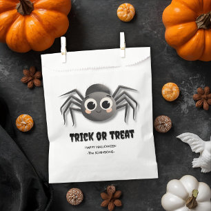 Halloween Trick or Treat  – Custom Spider Design Favour Bags