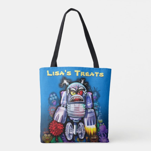 Halloween Trick-or-treat custom treat bag (Back)