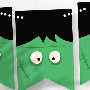 Halloween Trick or Treat Cute Frankenstein Monster Bunting