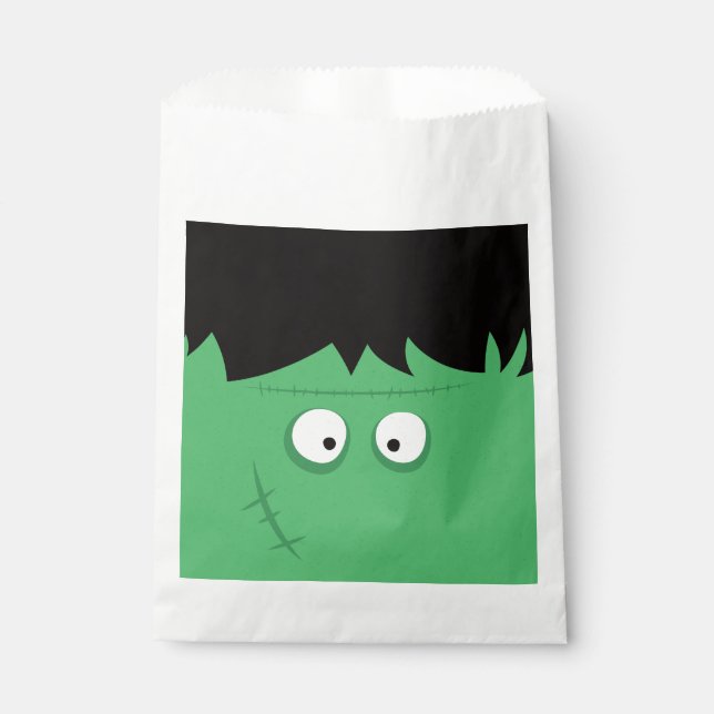 Halloween Trick or Treat Cute Frankenstein Monster Favour Bags (Front)