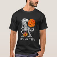 Halloween Trick Or Treat Dinosaur Skeleton rex