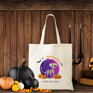 Halloween Trick or Treat Dog Candy Tote Bag