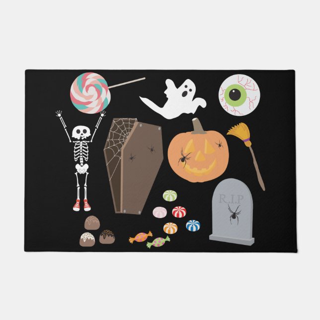 Halloween Trick or Treat Doormat (Front)