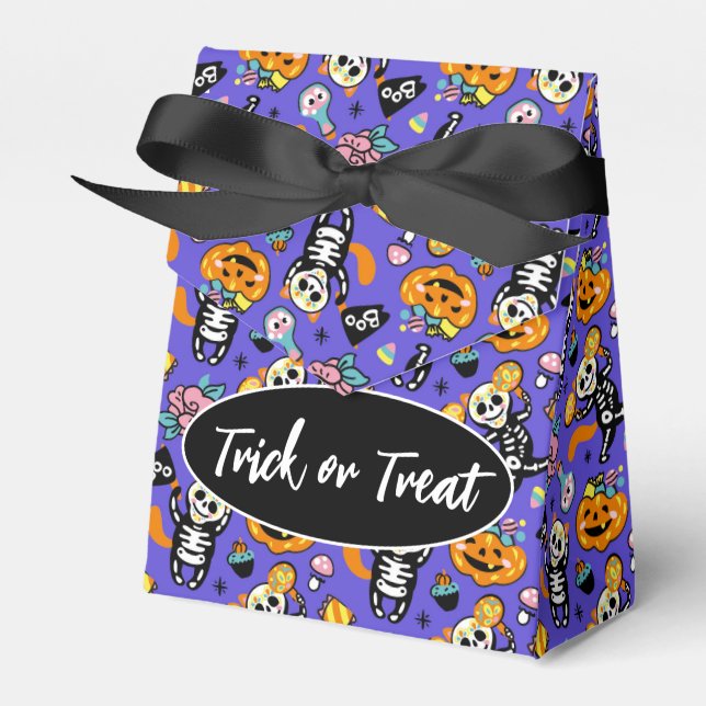 Halloween Trick or Treat  Favour Box (Front Side)