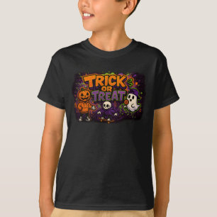 Halloween Trick or Treat Graffiti Clothes Unisex T-Shirt