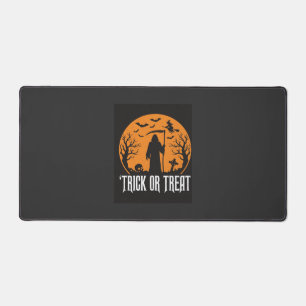 Halloween Trick or Treat Grim Reaper Design_1 Desk Mat