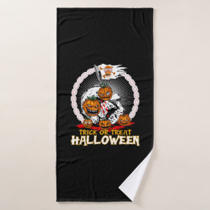 Halloween Trick Or Treat Halloweens Bath Towel