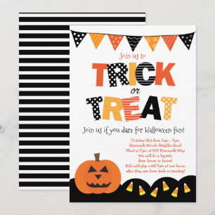 Halloween Trick or Treat Invitation