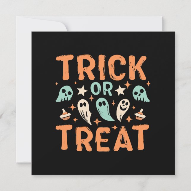 Halloween Trick or Treat Invitation (Front)